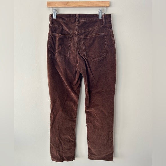 Old Navy High Waisted Brown O.G. Straight Leg Corduroy Pants - Picture 3 of 5